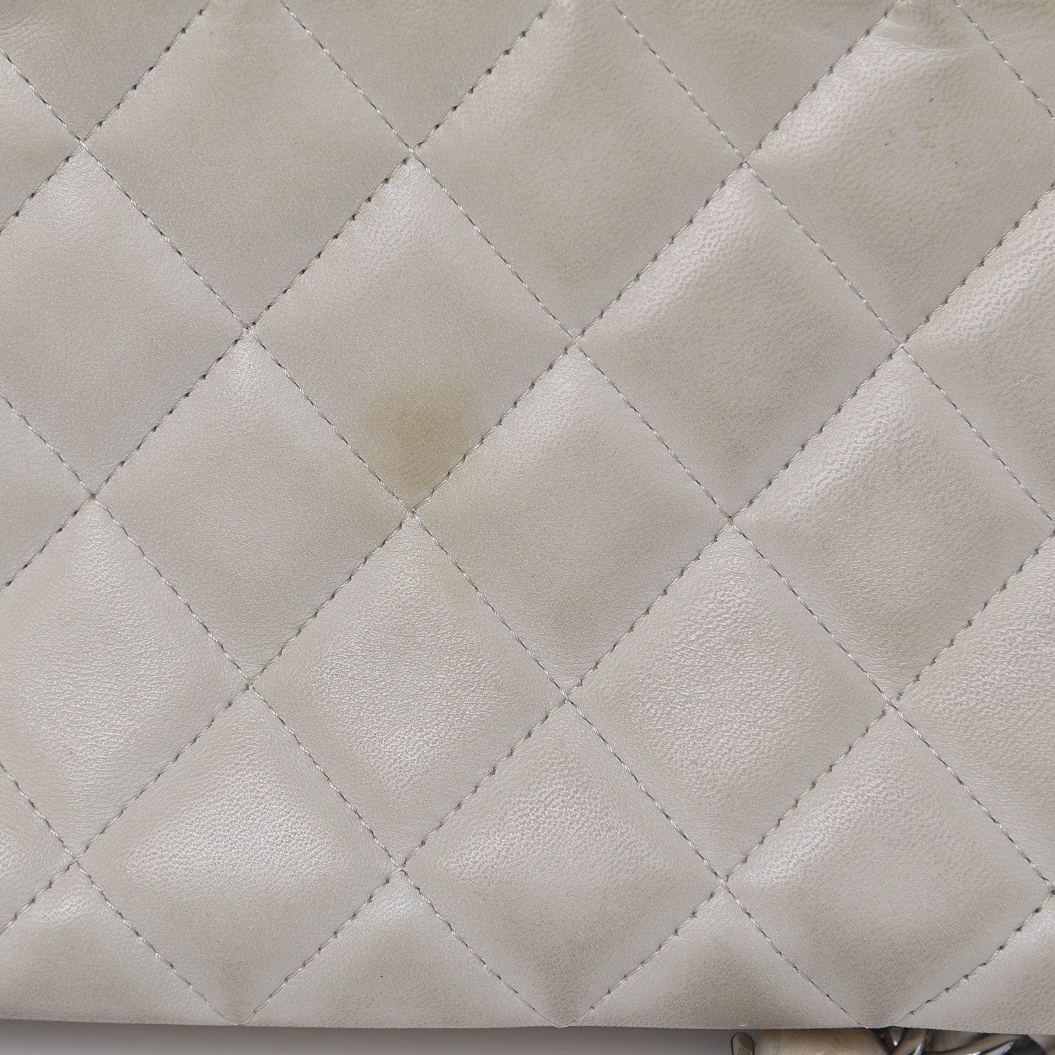 Chanel Lambskin Quilted Timeless Camera Case White 12 of 19