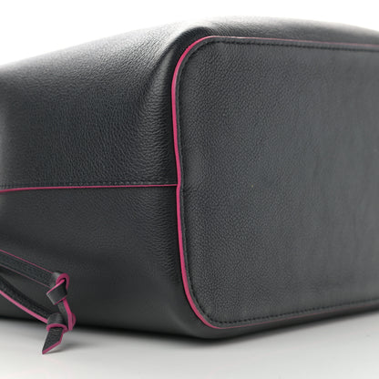 Louis Vuitton Calfskin Lockme Bucket Black 9 of 12