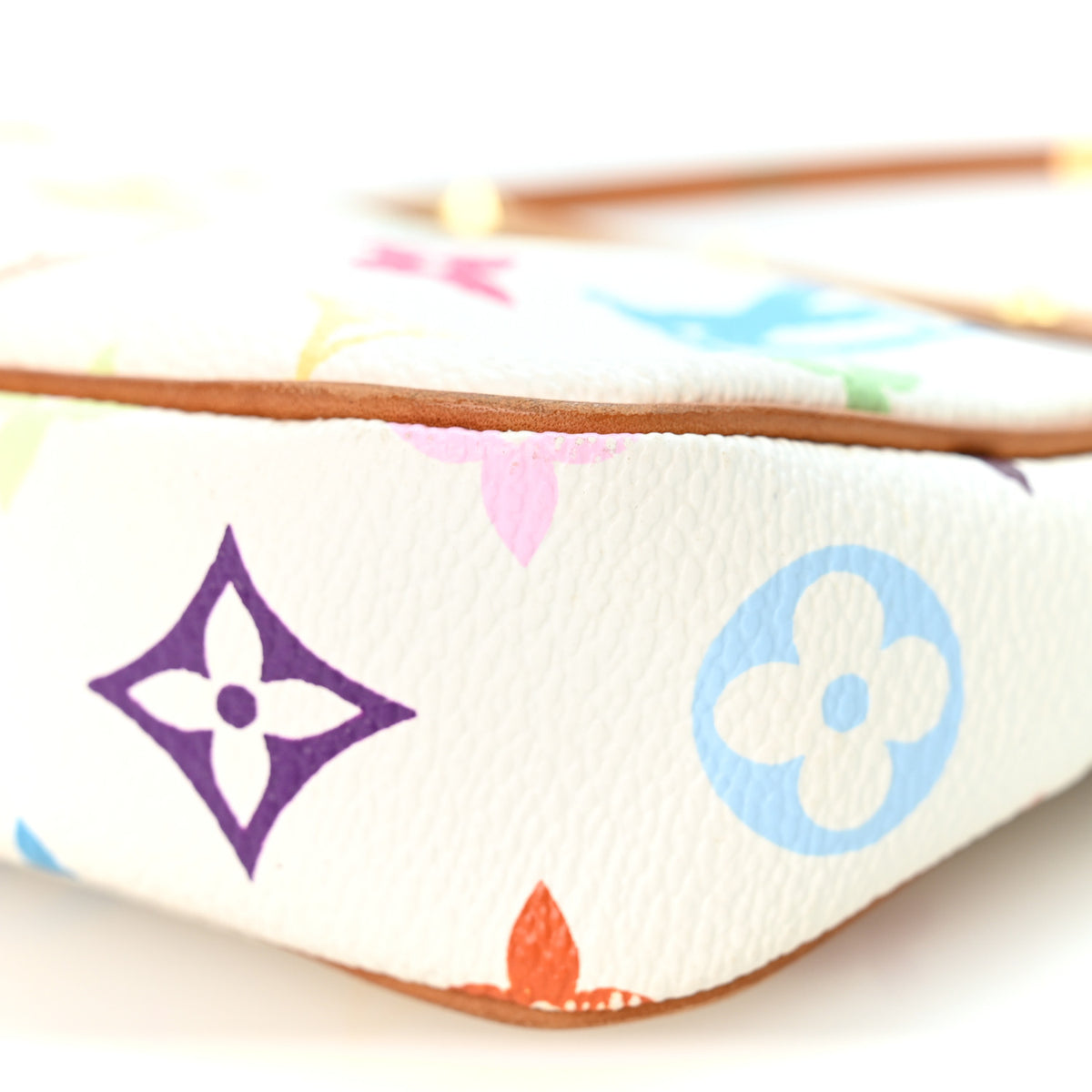 Louis Vuitton Monogram Multicolor Pochette Accessories White 10 of 10