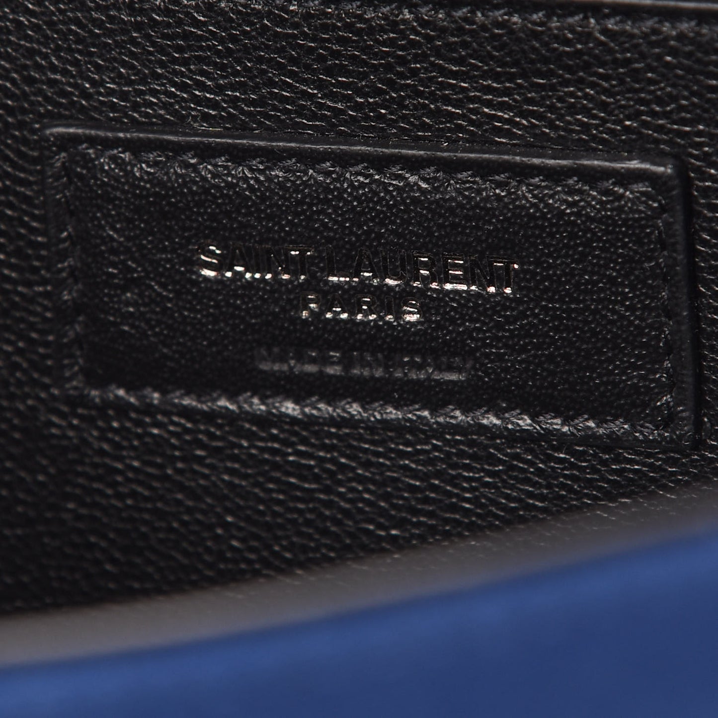 Canvas Embroidered Stars Small Monogram Kate Satchel Blue Bianco