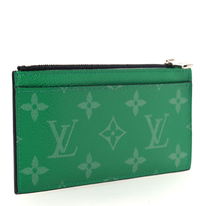 Louis Vuitton Taigarama Coin Card Holder Cactus Green 3 of 7