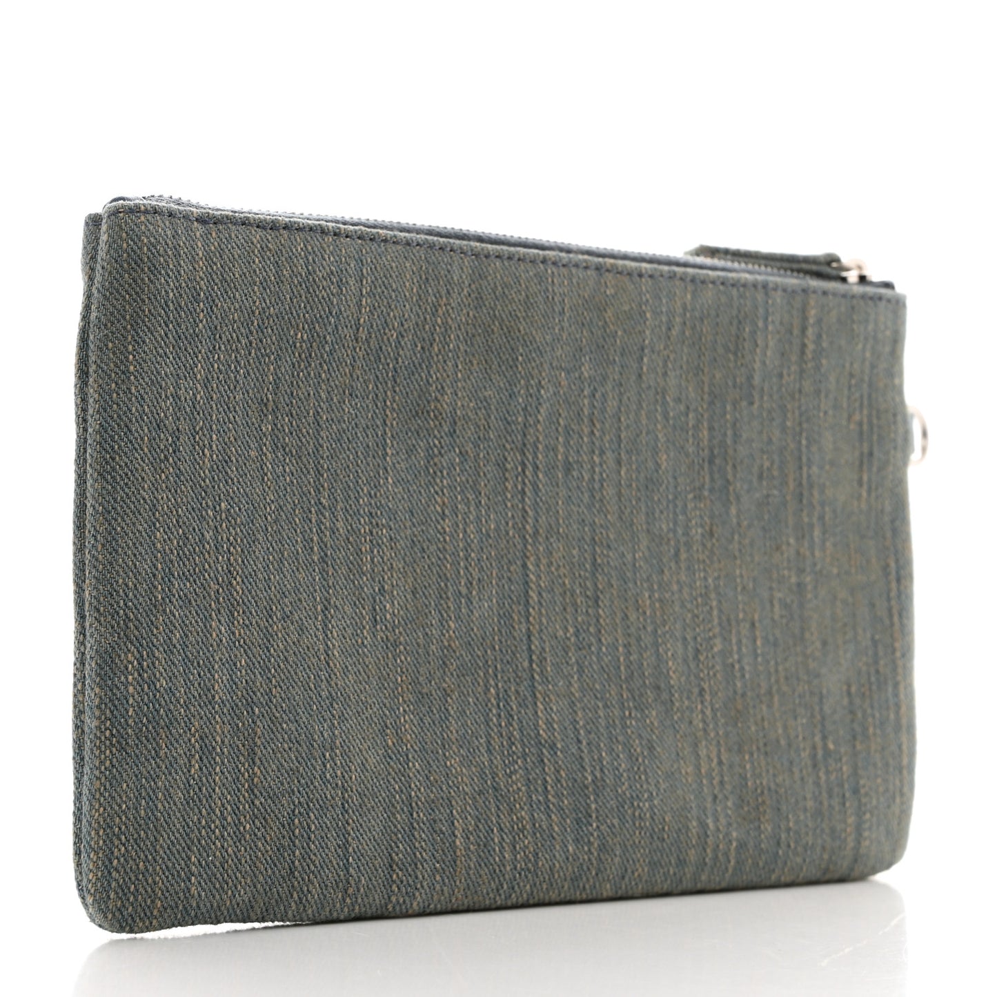 Denim Chanel 22 Removable Pouch Blue