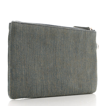 Chanel Denim Chanel 22 Removable Pouch Blue 3 of 6