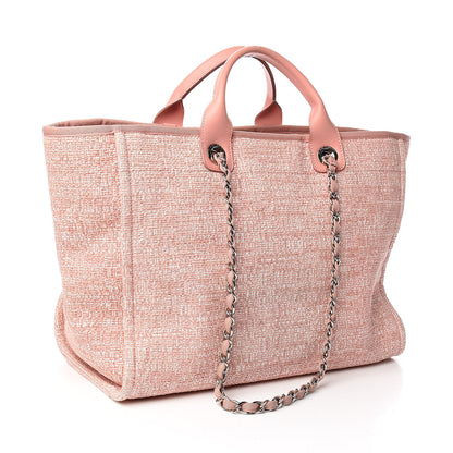 Chanel Canvas Medium Deauville Tote Pink 3 of 11