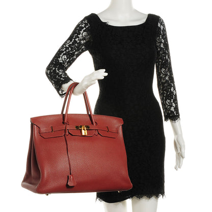 Hermes Togo Birkin 40 Sienna 3 of 27