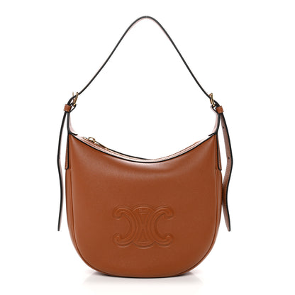 Celine Supple Calfskin Small Triomphe Heloise Shoulder Bag Tan 1 of 10