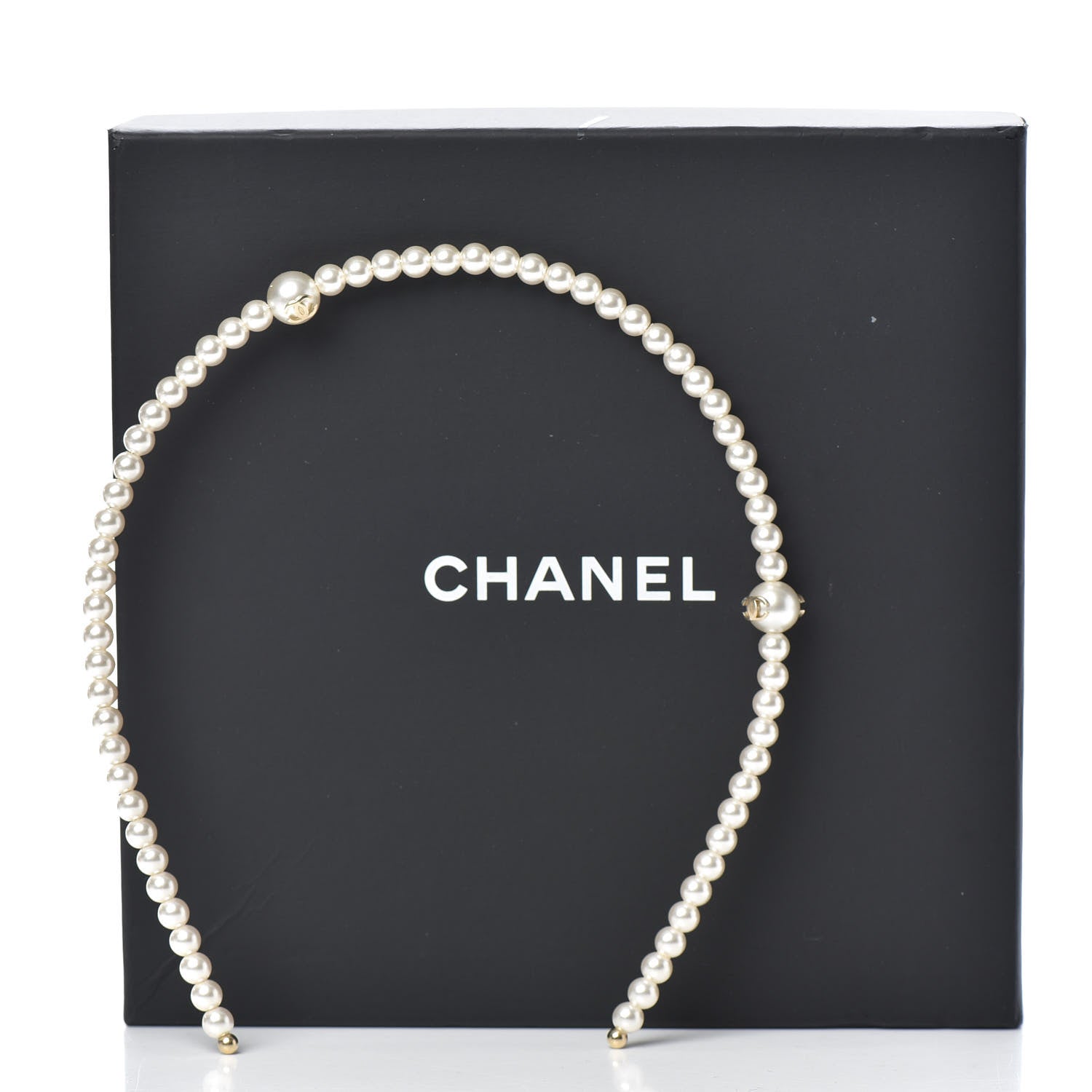 Chanel Pearl CC Headband Ivory 3 of 3