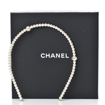 Chanel Pearl CC Headband Ivory 3 of 3