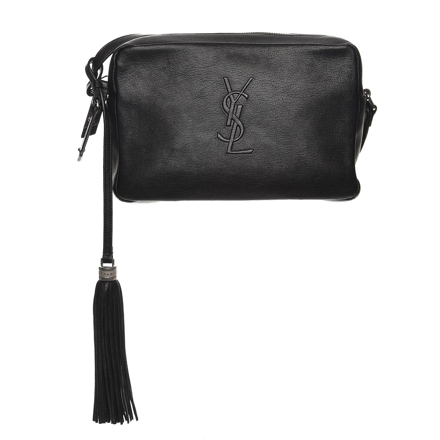 Lambskin Monogram Small Lou Camera Bag Black