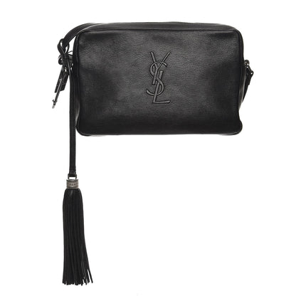Saint Laurent Lambskin Monogram Small Lou Camera Bag Black 1 of 17