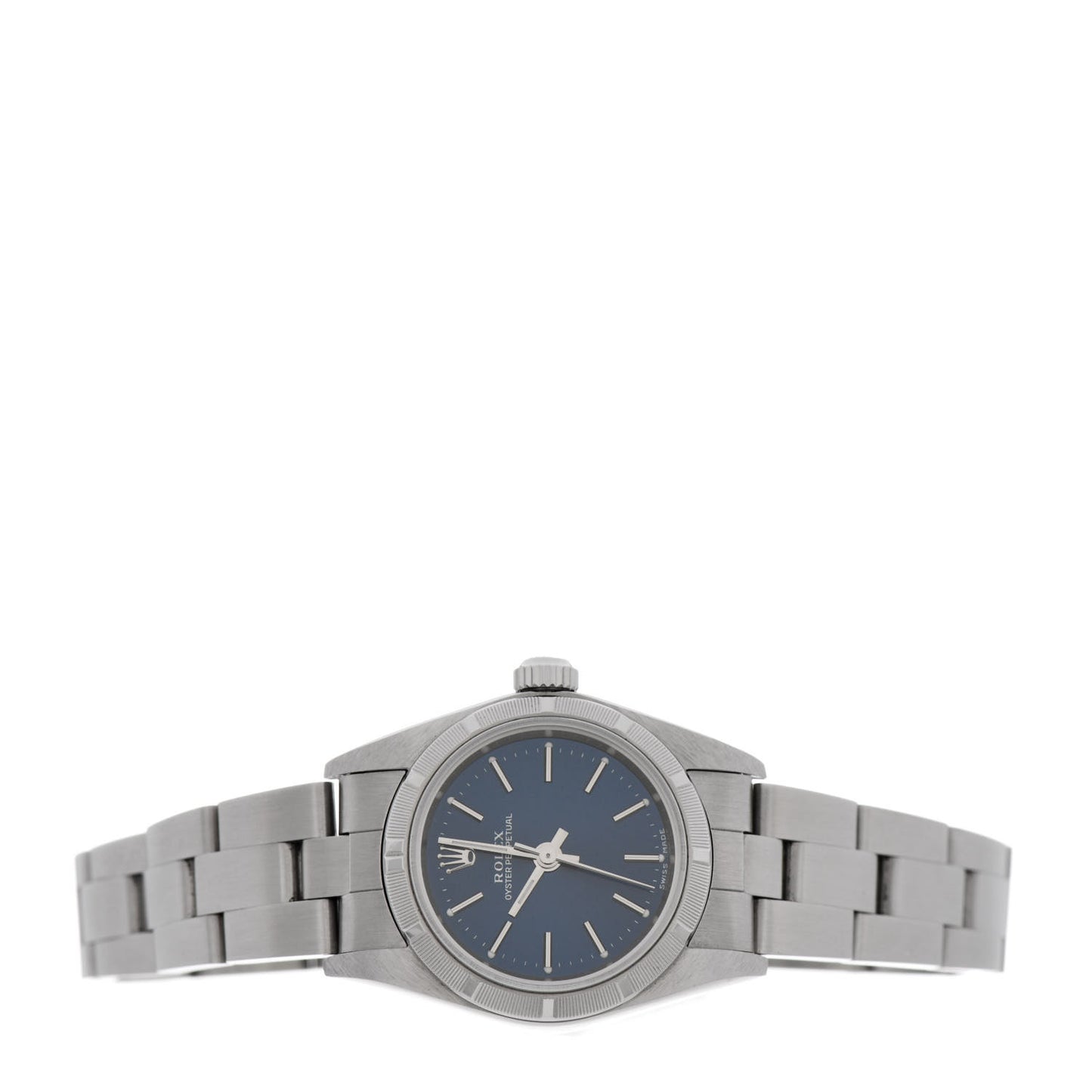 Stainless Steel 26mm Oyster Perpetual Watch Blue 76030