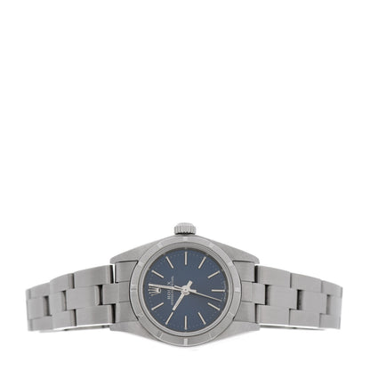 Rolex Stainless Steel 26mm Oyster Perpetual Watch Blue 76030 2 of 4