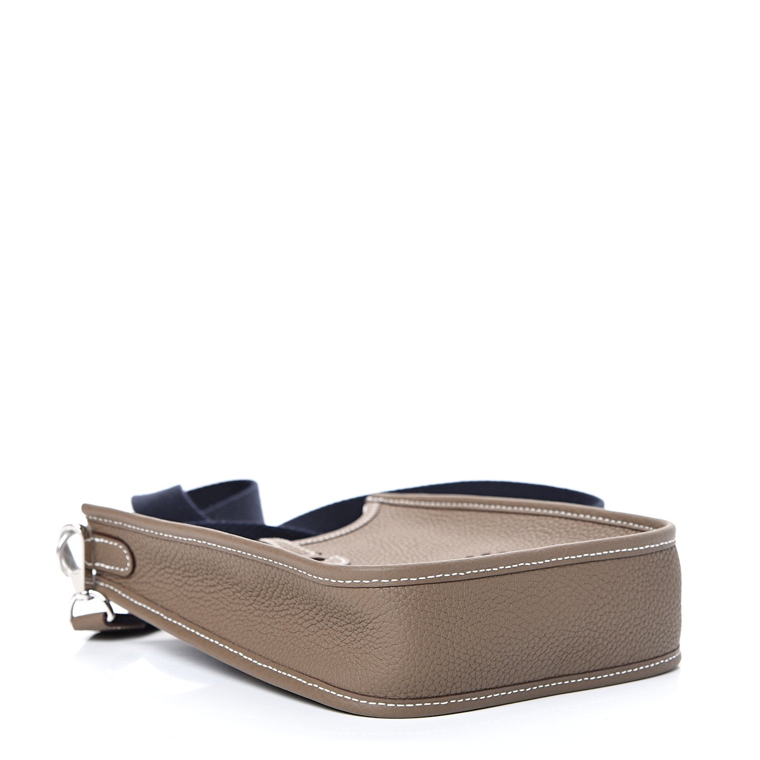 Hermes Taurillon Clemence Amazone Evelyne TPM Etoupe Bleu Indigo 3 of 10