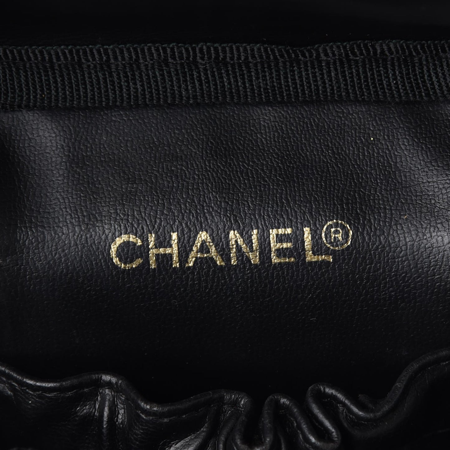 Lambskin Vanity Cosmetic Case Black