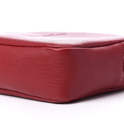 Saint Laurent Lambskin Monogram Small Lou Camera Bag Lipstick Red 8 of 9