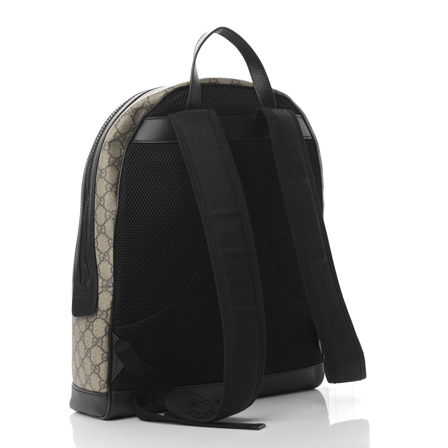 GG Supreme Monogram Medium Backpack Black