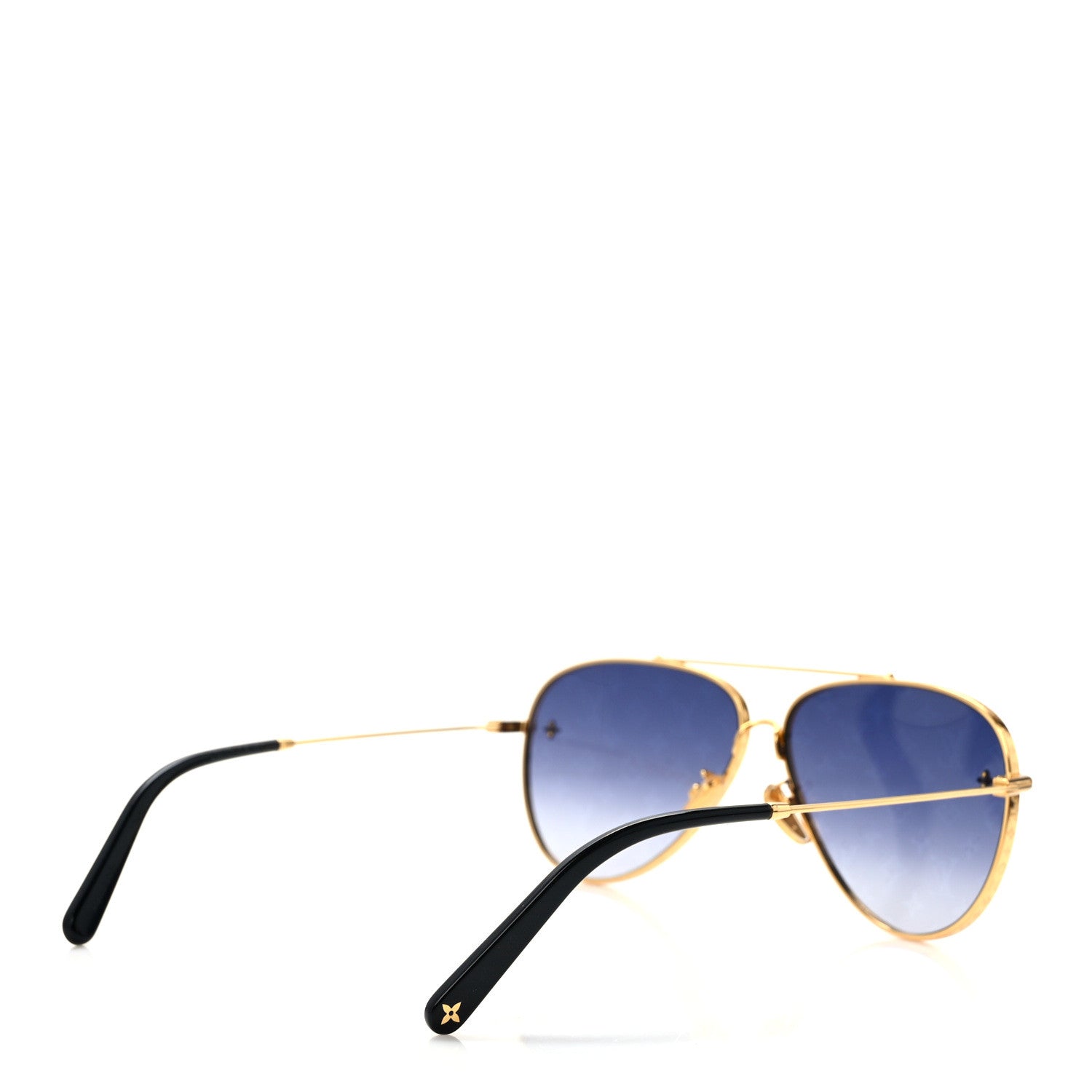 Louis Vuitton Metal Monogram The LV Pilot Sunglasses Z1782U Gradient Navy Blue 4 of 11
