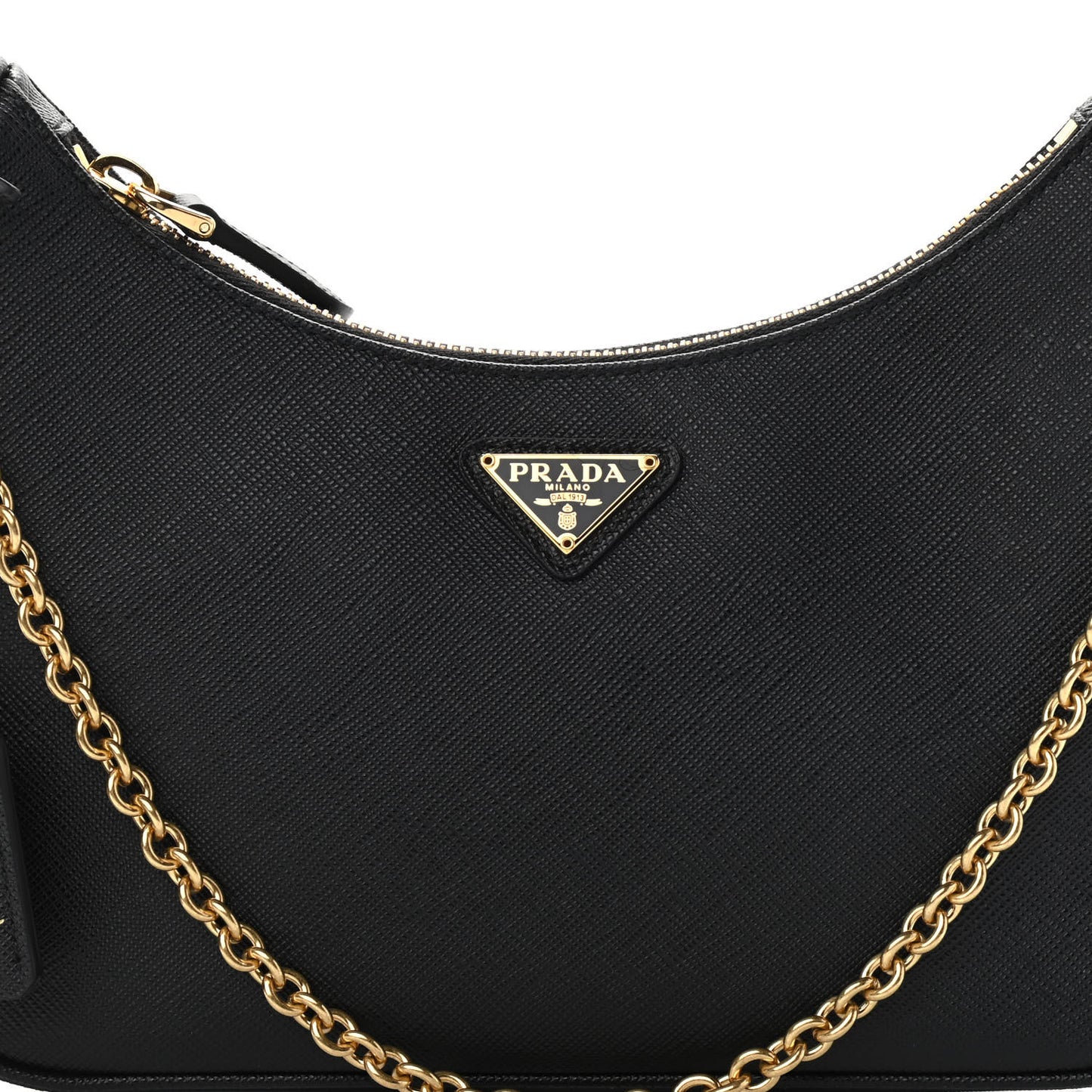 Saffiano Lux Re-Edition 2005 Shoulder Bag Black