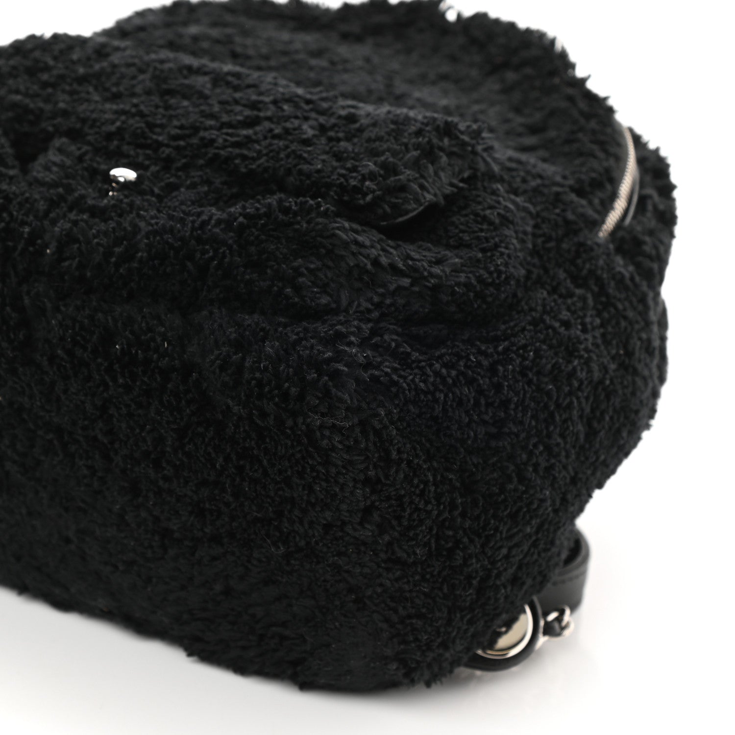 Chanel Mixed Fibers Lambskin Calfskin Quilted CC Tender Backpack Black 9 of 9