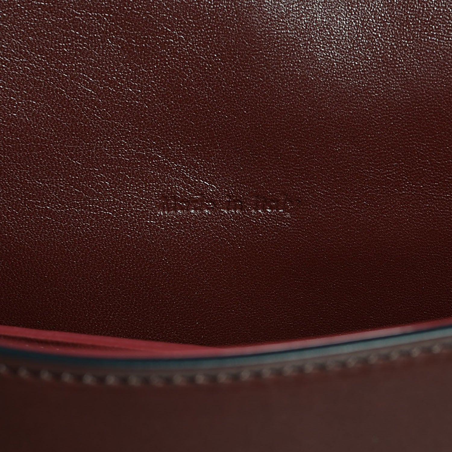 Celine Natural Calfskin Medium Trotteur Burgundy 6 of 8