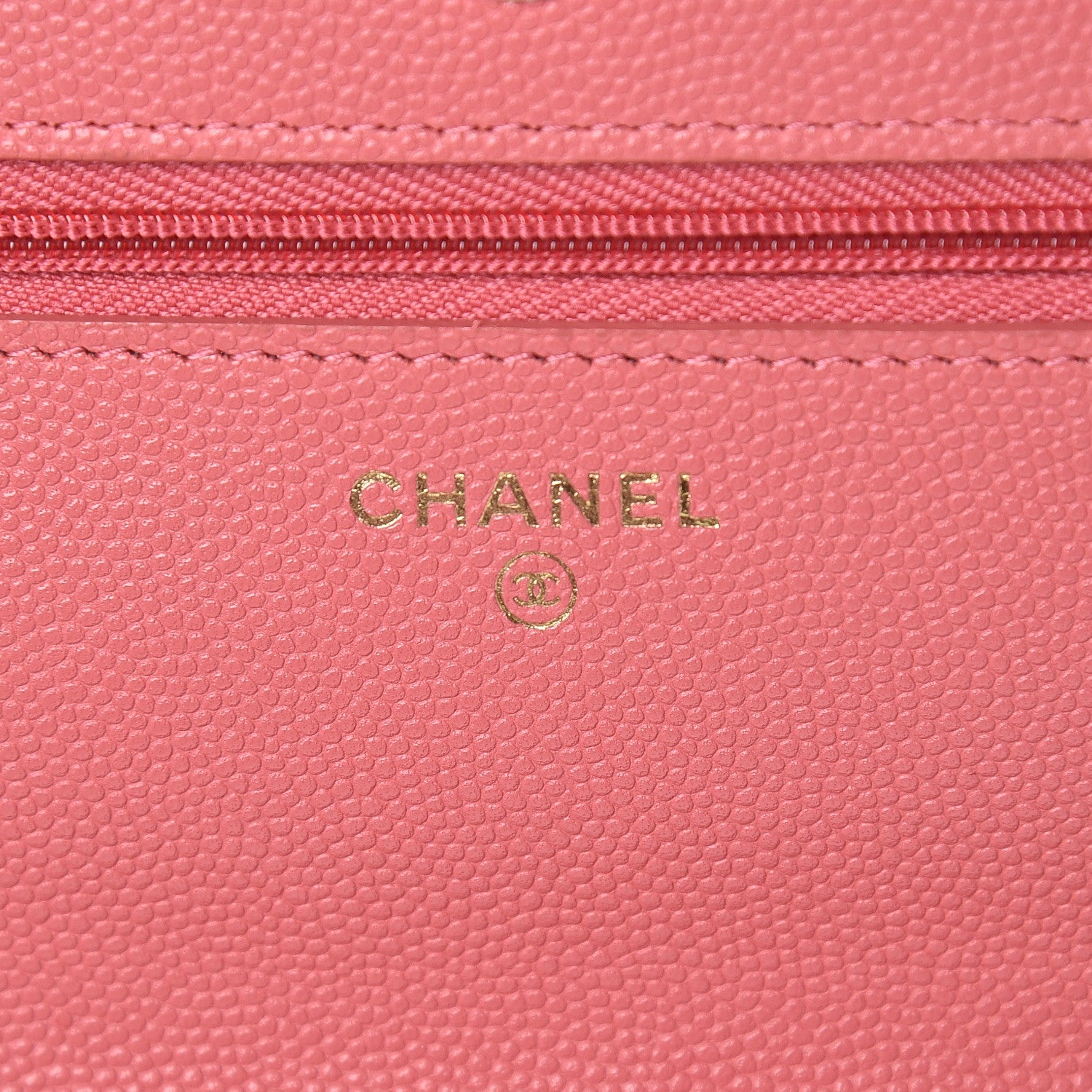 Chanel Caviar Quilted Wallet on Chain WOC Pink 6 of 12
