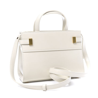 Saint Laurent Smooth Calfskin Nano Manhattan Shopper Tote Crema Soft 2 of 8
