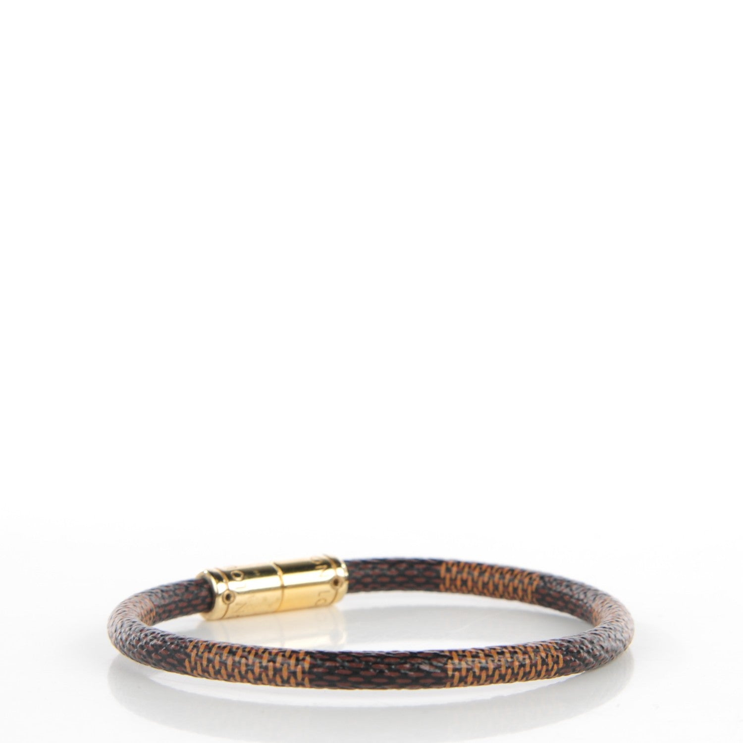 Louis Vuitton Damier Ebene Keep It Bracelet 17 3 of 7