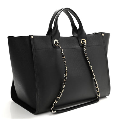 Chanel Caviar Large Studded Deauville Tote Black 3 of 10