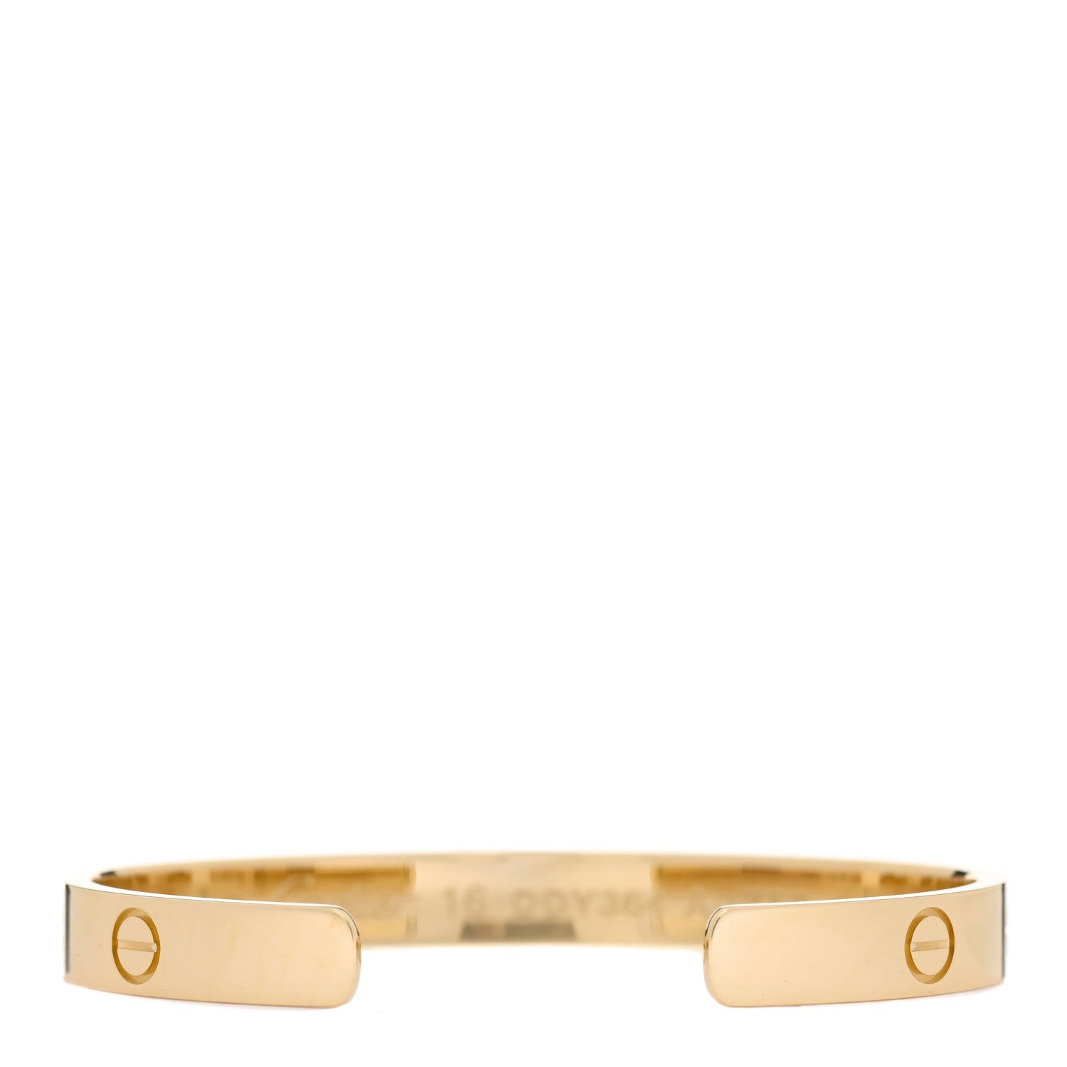 Cartier 18K Yellow Gold LOVE Cuff Bracelet 16 2 of 4