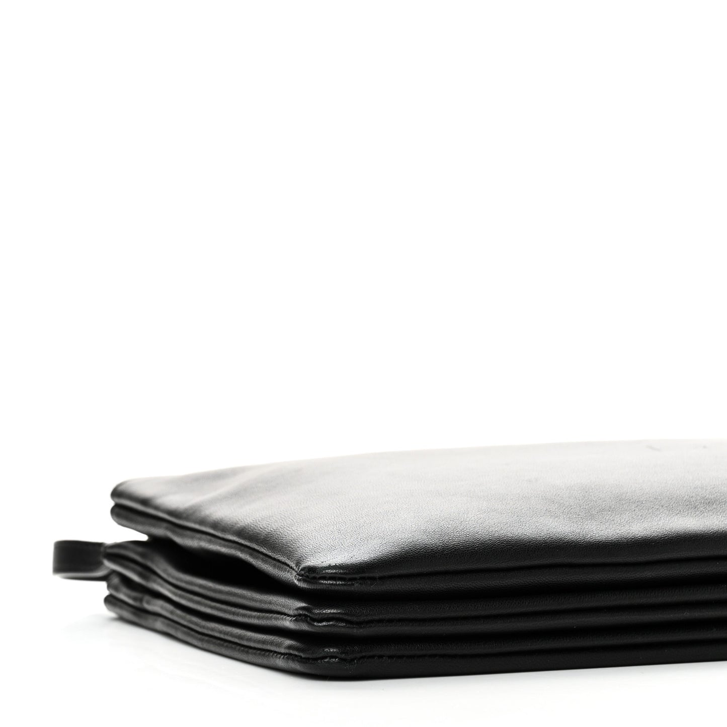 Lambskin Large Trio Crossbody Bag Black