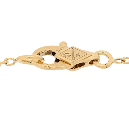 Van Cleef & Arpels 18K Yellow Gold Mother of Pearl Sweet Alhambra Bracelet 3 of 6