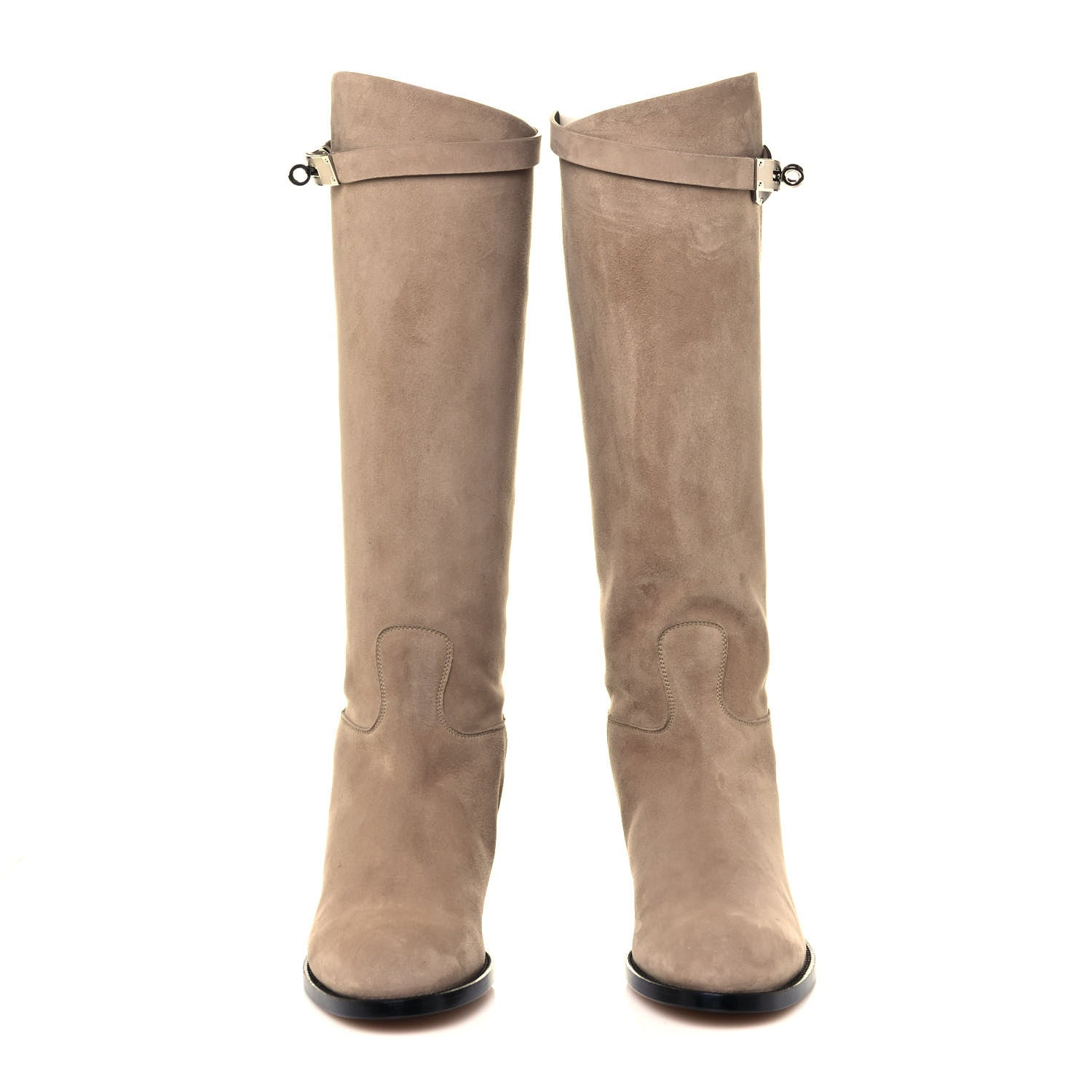 Hermes Suede Kelly Jumping Boots 37.5 2 of 8