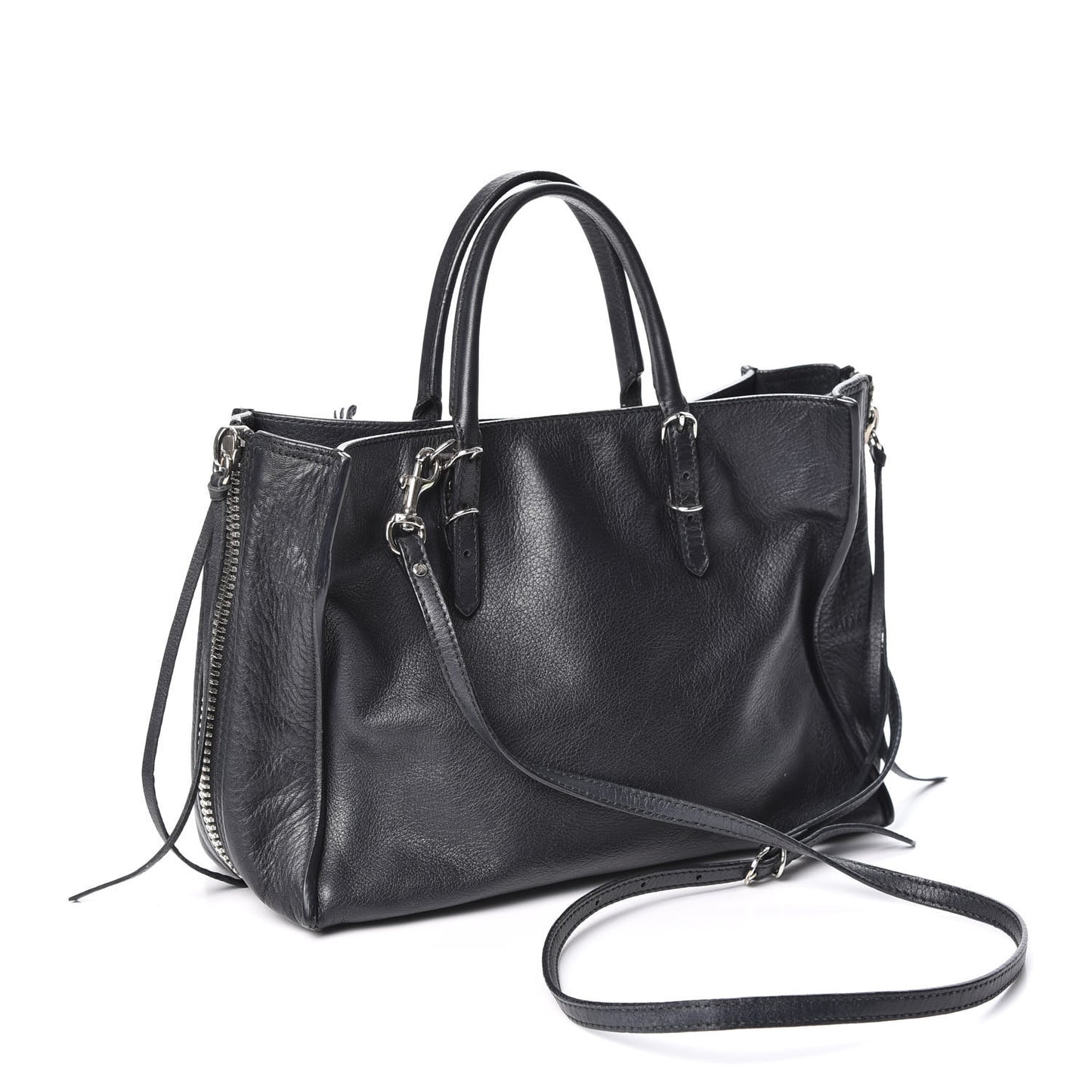 Veau Papier A6 Zip Around Tote Black