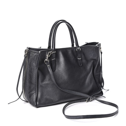 Balenciaga Veau Papier A6 Zip Around Tote Black 2 of 10