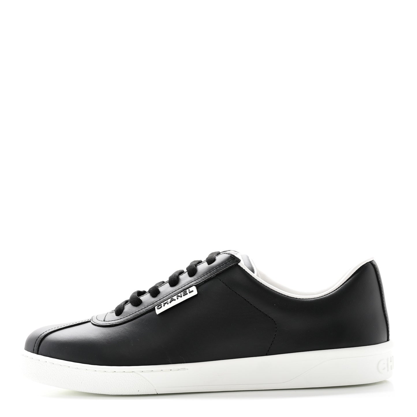 Calfskin CC Womens Sneakers 41.5 Black