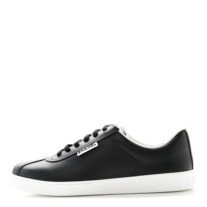 Chanel Calfskin CC Womens Sneakers 41.5 Black 1 of 12