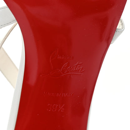 Christian Louboutin Kid Loubi Bee Alta 85 Sandals 39.5 White 6 of 7