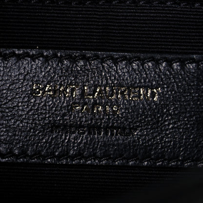 Saint Laurent Crinkled Calfskin Matelasse Monogram Medium Niki Chain Satchel Black 6 of 10