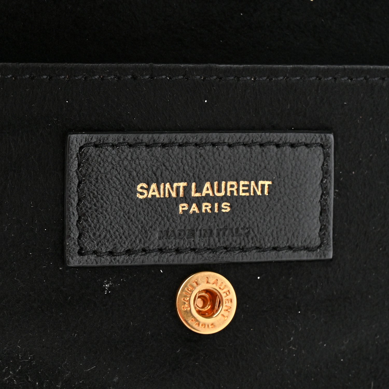 Saint Laurent Lambskin Star Printed Teddy Drawstring Bag White 7 of 12