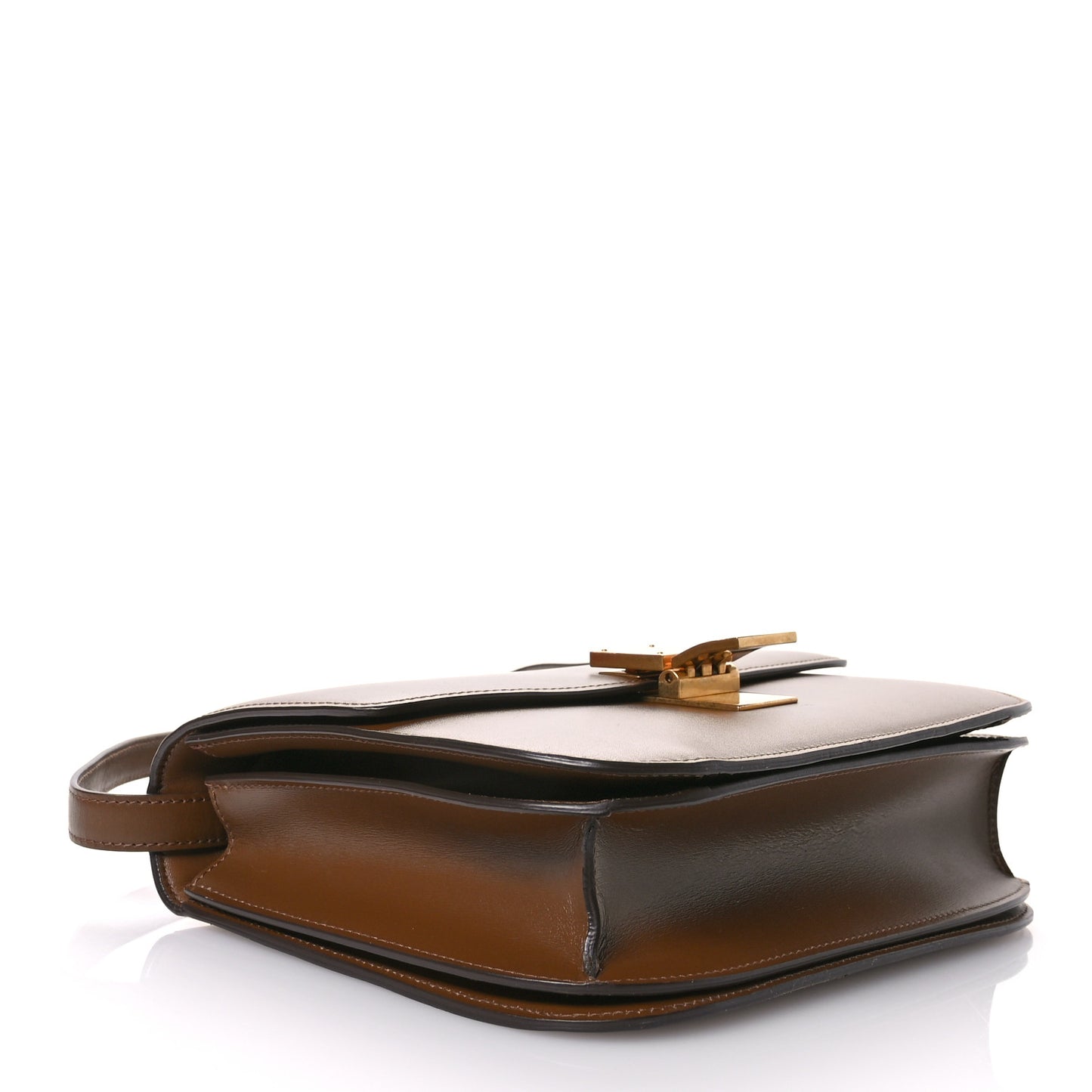 Box Calfskin Medium Classic Box Flap Bag Camel