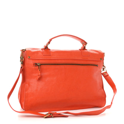 Proenza Schouler Lambskin Large PS1 Satchel Orange 3 of 10