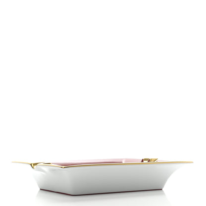 Hermes Porcelain Panthera Deco Ashtray Rouge H 3 of 5