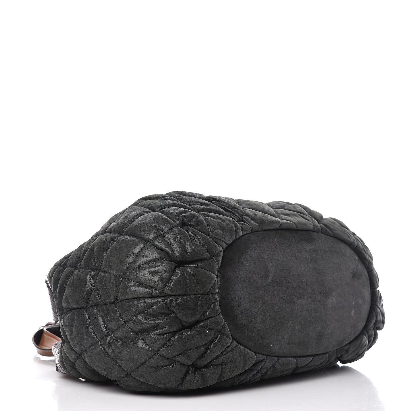Iridescent Calfskin Quilted Large In The Mix Tote Black
