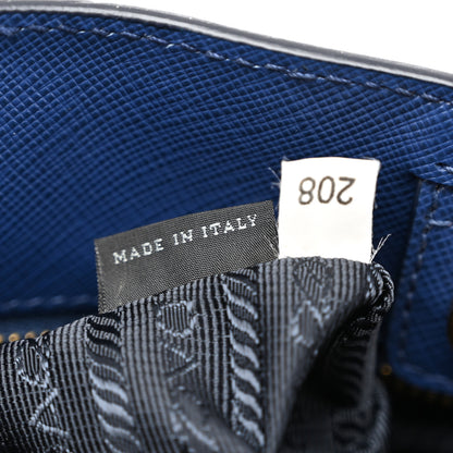 Prada Saffiano Lux Large Galleria Double Zip Tote Bluette 7 of 10