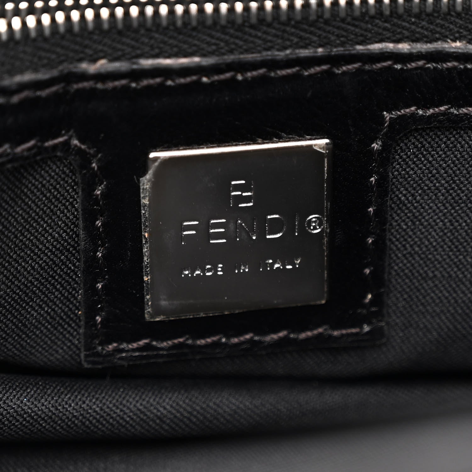 Fendi Neoprene Shoulder Bag Black 6 of 16