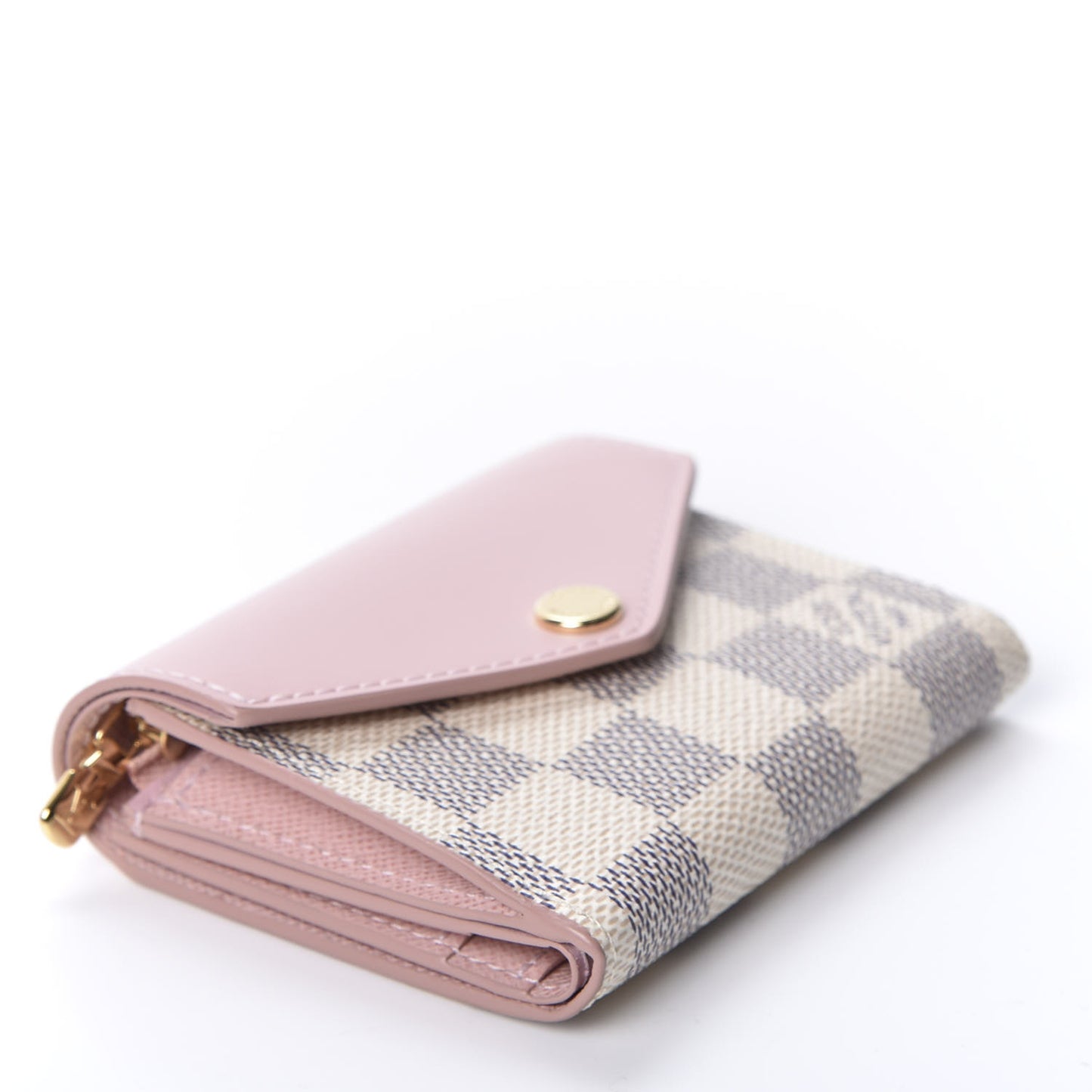 Damier Azur Zoe Wallet Rose Ballerine
