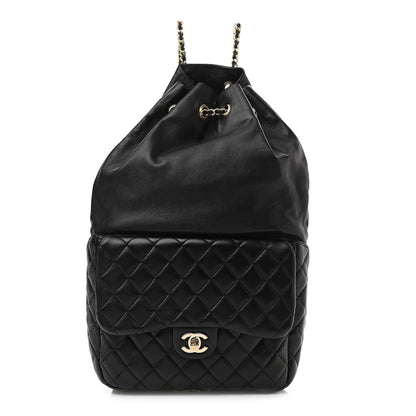 Chanel Lambskin Quilted Large In Seoul Backpack Navy 1 of 10