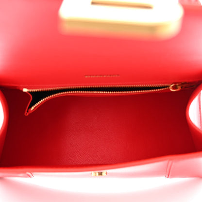 Balenciaga Shiny Box Calfskin Small Hourglass Top Handle Bag Bright Red 5 of 11