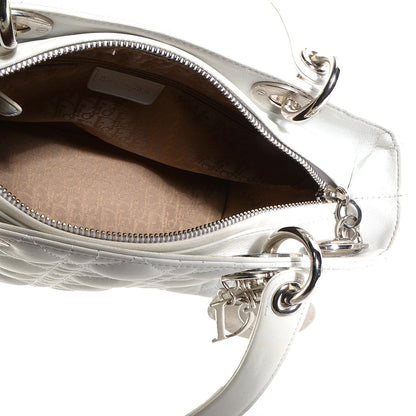 Christian Dior Lambskin Cannage Medium Lady Dior White 5 of 7