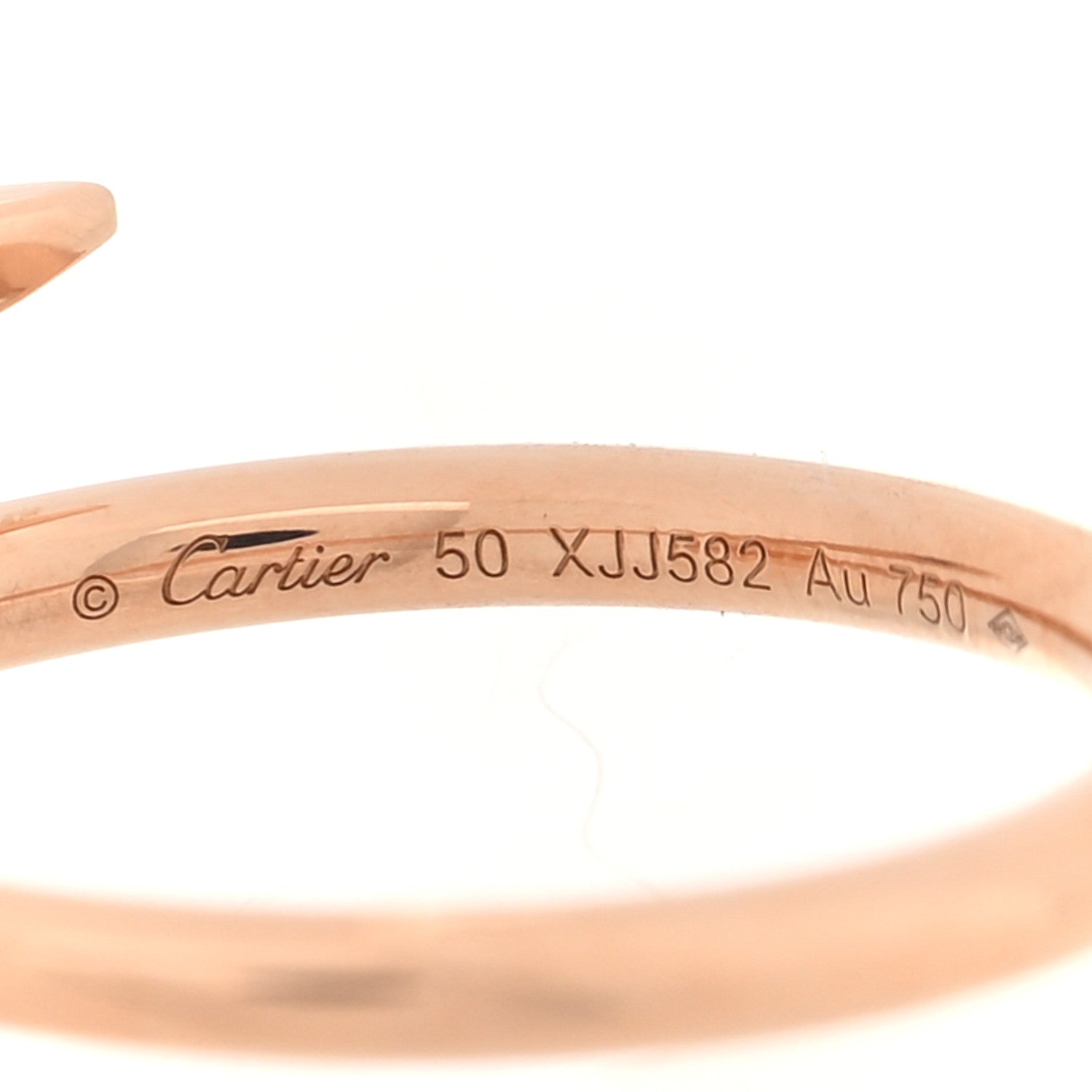 Cartier 18K Pink Gold Small Juste Un Clou Ring 50 5.25 5 of 5